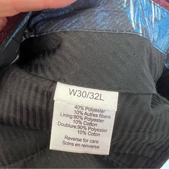 Paisley & Gray Slim Fit Suit Separates Pants Wool Blend Merlot W32/L30 - Picture 4 of 4